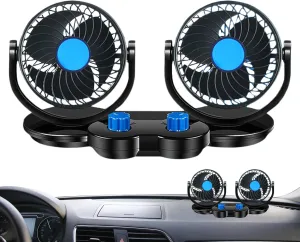 Car Fan For Backseat  Backseat Fan For Kids | Head Adjustable Clip With 360 Rotation | Quiet Cooling Air Circulator For Rear Seat Passengers | USB Powered, Ideal For Hot Travel Rear-mounted fan for childrens safety