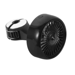 Car Fan for Backseat USB Powered Cooling Fan for Boys and Girls Sleek Design Easy Installation for Rear Headrest Mounting for Suvs and Rvs Rear-mounted fan for childrens safety
