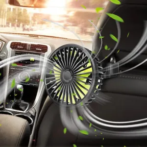 Car Fan, USB Car Fans for Backseat, 3 Speeds Strong Wind 5V Rear Seat Powerful Quiet Ventilation Fan with Adjustable Clip Electric Vehicle Seat Fans for Vehicles RV SUV Truck Pickup VAN Rear-mounted fan for childrens safety