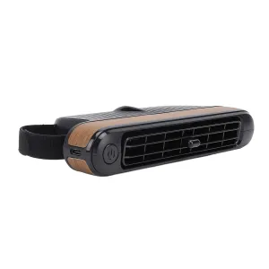 Car Fans for Backseat, Electric 3 Speeds Car Cooling Fan, Portable Headrest Fan with Adjustable Straps for Car Rear Seat Baby Kids Passengers, USB Powered Only (Wood Grain) Rear-mounted fan for childrens safety