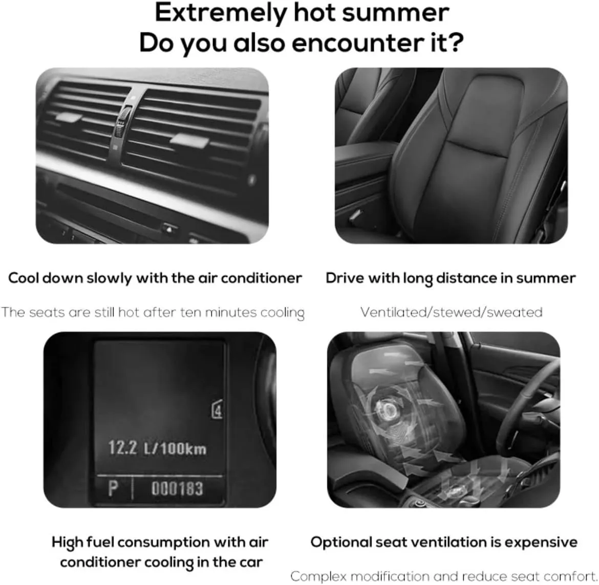 Car fans for backseat for kids  Portable USB Cooling Fan with Adjustable 3 Speeds, Quiet Headrest Fan for Baby Rear Facing Car Seat, Fits SUV Truck Van Jeep, Easy Clip-On(Brown*2,USB plug-in)