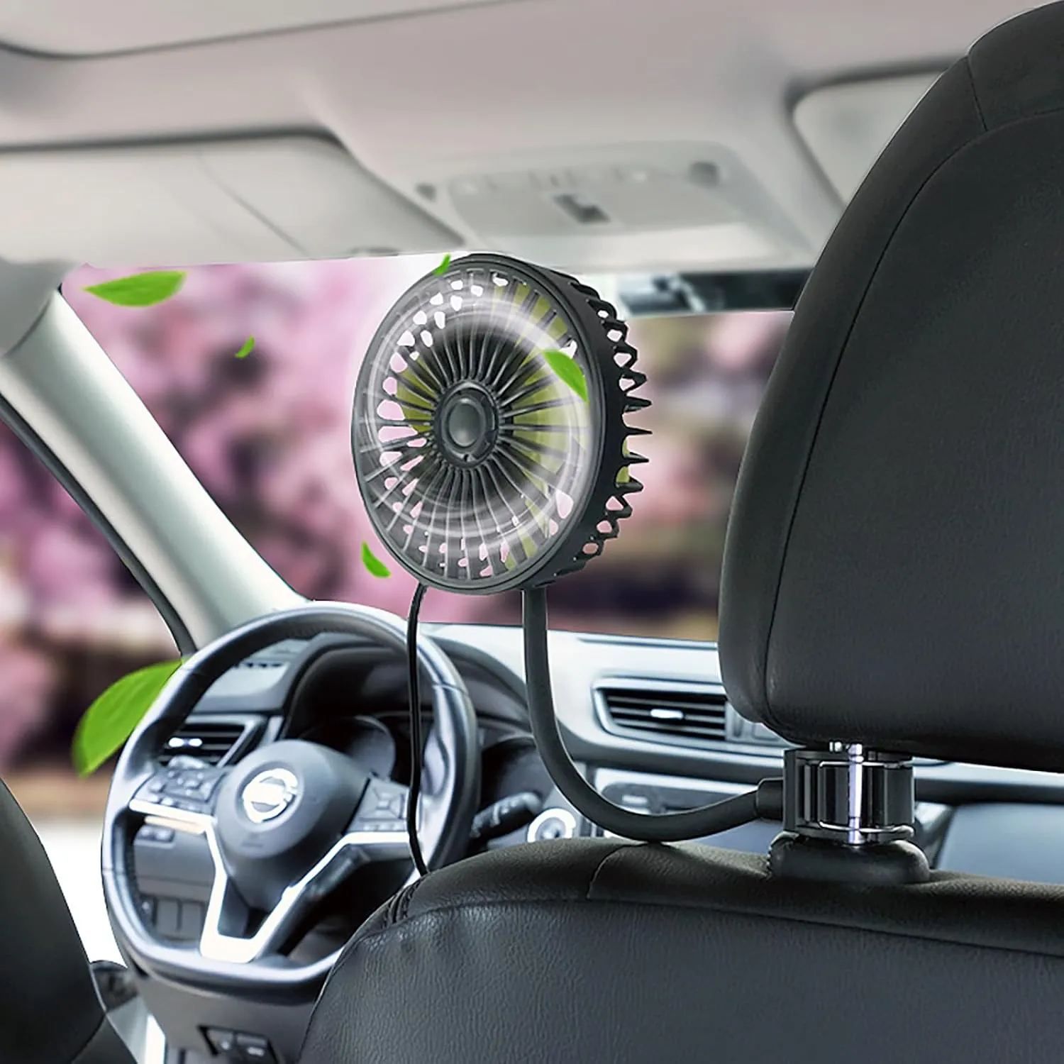 Car Fans for Backseat Kids, Car Fans That Blow Cold Air, Cooling USB Car Fan for Back Seat, Headrest 3 Speed 360 Degree Rotatable Head, Vehicles Rear Seat Air Fan for Sedan SUV RV Rear-mounted fan for childrens safety