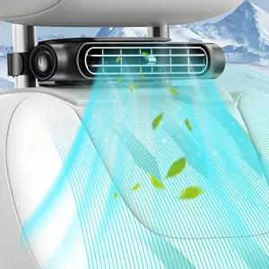 Car Fans Seat Cooling Fans, USB Front Rear Seat Car Fans, Blow Cold Air Backseat Car Fans, Adjustable Wind Speeds Cooling Tool, Portable Backseat Vehicle Fan for Sedans, SUV,RV Truck, for Kids Rear-mounted fan for childrens safety