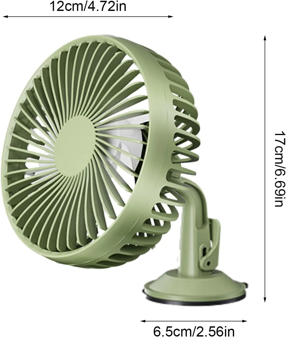 Car Seat Cooling Fan For Kids - duall Head Adjustable Air Circulator For Rear Seat | USB Powered Silent Car Cooler | Portable Ventilation System For Travel, Baby, Pets