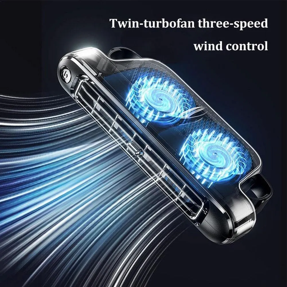 Car Seat Cooling Fan - USB Car Backseat Fan, 3 Speeds Portable Car Headrest Fan for Front and Rear Seats, Upgrade Space-Saving Car Fan for Sedans, SUVs, RVs, and Mini Cars