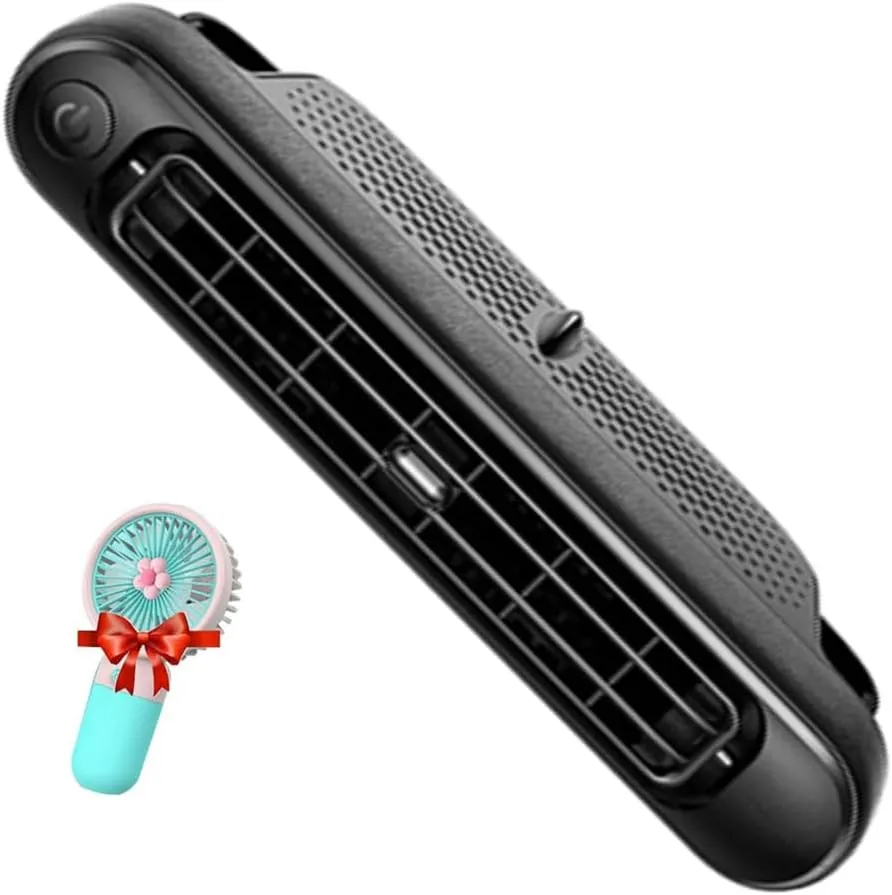 Car Seat Cooling Fan-Usb Car Backseat Fan,Fans for Driver and Passenger's Seat,Backseat Rear Facing Cars Seat Fans,Portable Air Conditioners for Cars,Air Circulation for All(Black) Rear-mounted fan for childrens safety