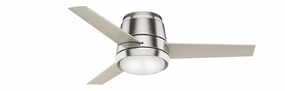 Casablanca Commodus Indoor Flushmount Ceiling Fan with 24W LED and Wall Control Ceiling fan with adjustable speed settings