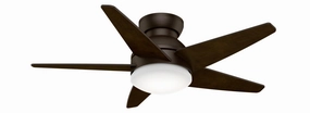 Casablanca Isotope 44" Indoor Flushmoutn Ceiling Fan with 18W LED and Wall Control Ceiling fan with adjustable speed settings