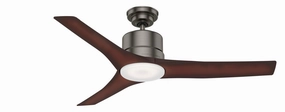 Casablanca Piston 52" Indoor/Outdoor Ceiling Fan with 17W LED and Remote powerful indoor fans for whole-room cooling