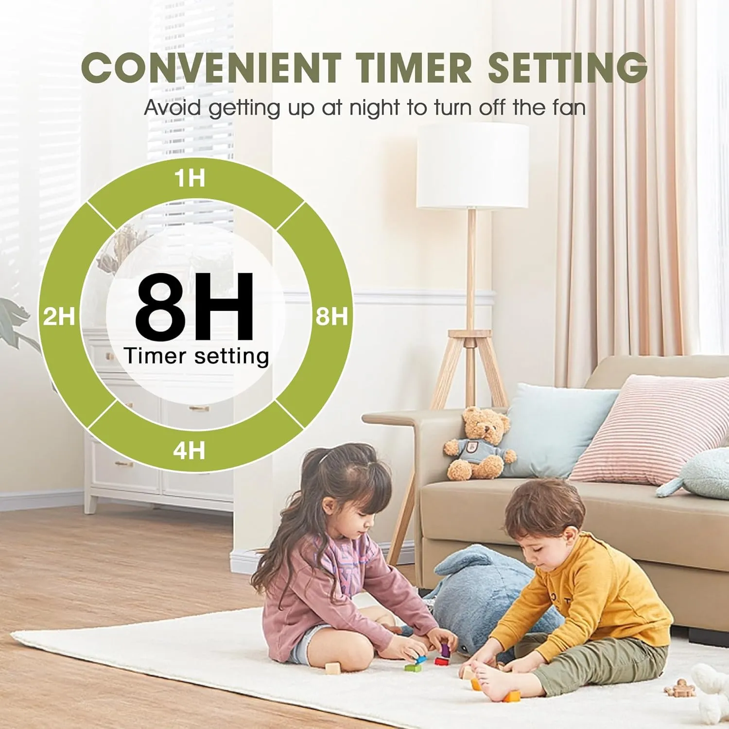 Ceiling Fans with Lights and Remote 52 Inch Modern Ceiling Fan with 6 Speeds, Dimmable LED, Reversible Noiseless DC Motor, Two-Color Blades, Cooling Fan for Bedroom, Living Room, Dining Room