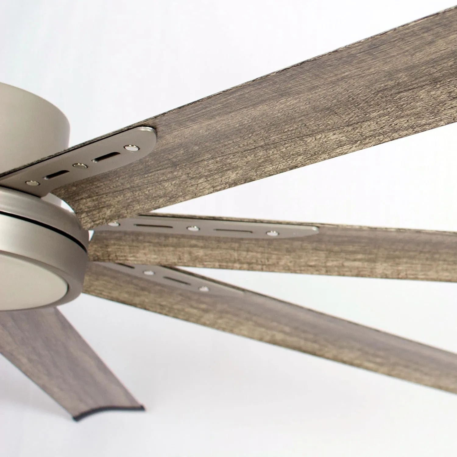 Ceiling Fans with Lights and Remote, 72 Inch Large CFM Ceiling Fan for Bedroom Living Room Shop Indoor Outdoor Fans, Dimmable LED Light with Fan, DC Motor 8 Reversible Blades, ETL Tested, Nickel