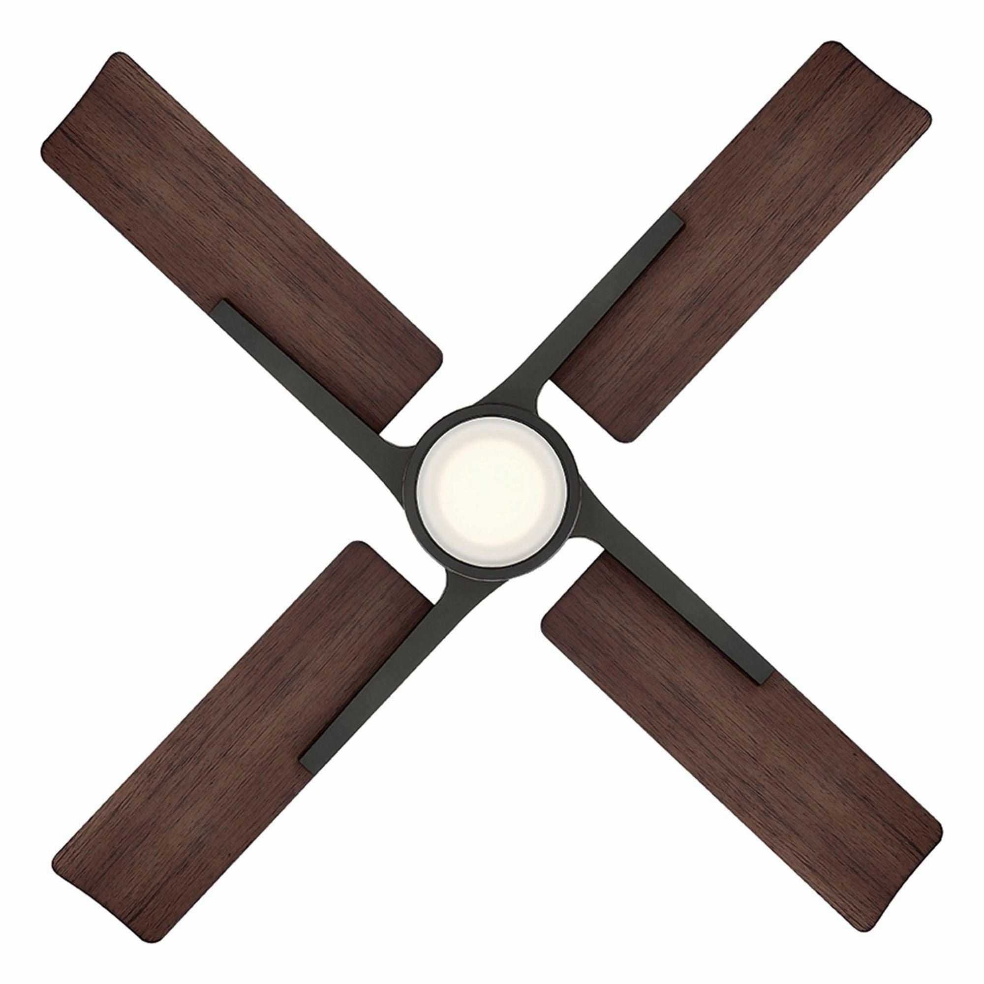 Cervantes Indoor/Outdoor 4-Blade 56" Smart Ceiling Fan with LED Light Kit and Remote Control