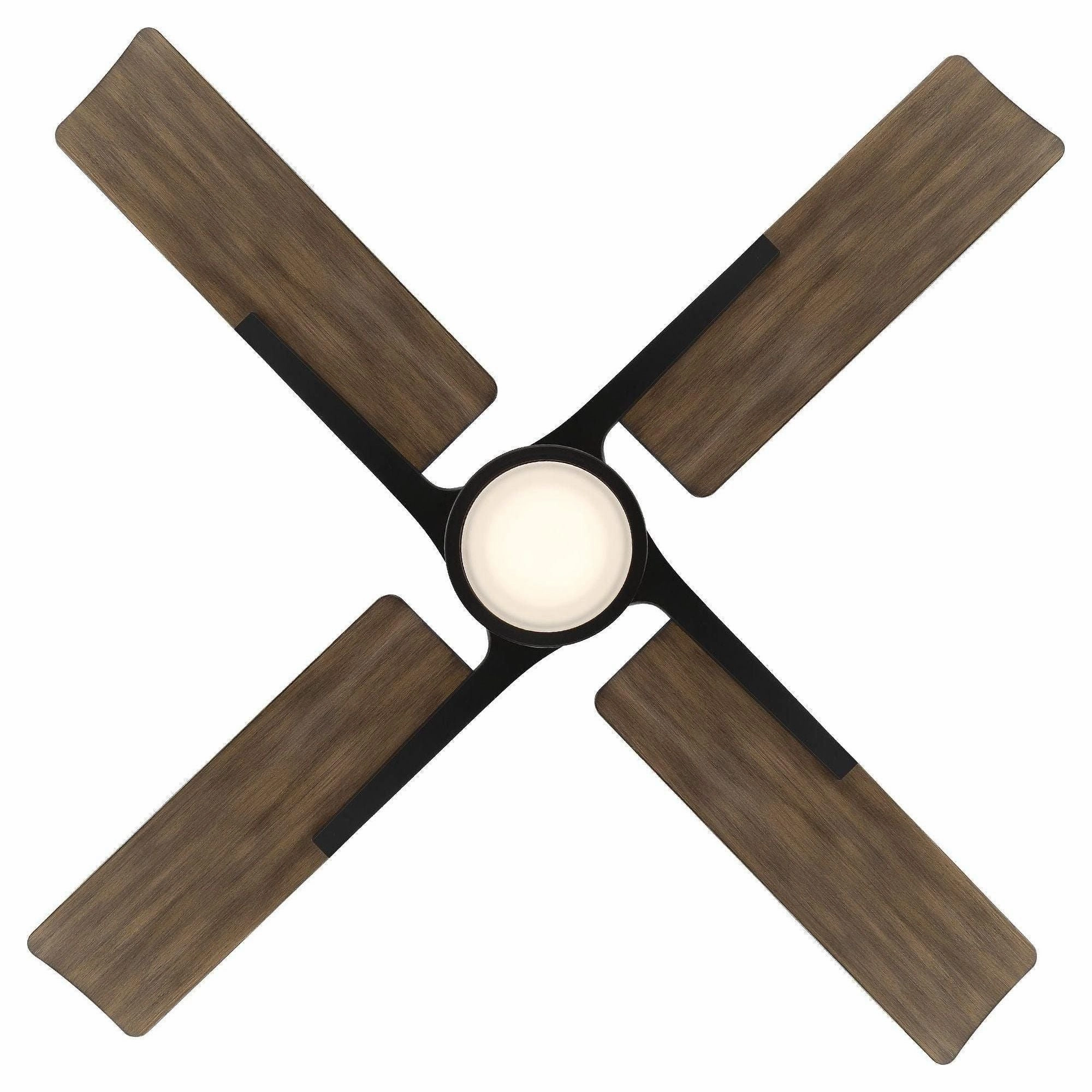 Cervantes Indoor/Outdoor 4-Blade 56" Smart Ceiling Fan with LED Light Kit and Remote Control