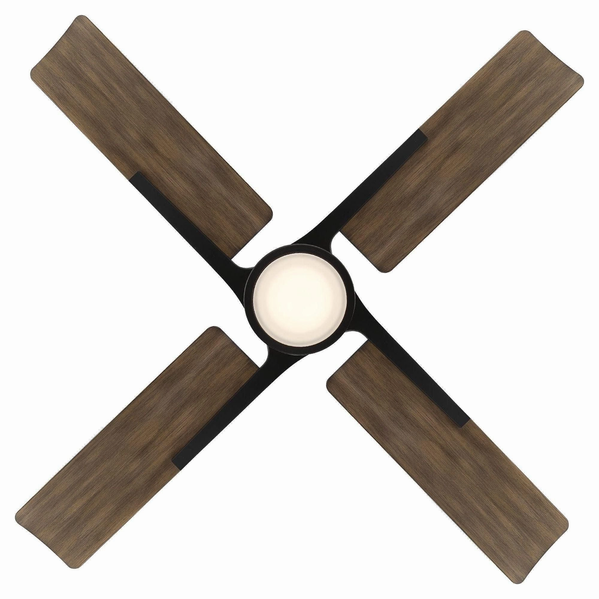 Cervantes Indoor/Outdoor 4-Blade 56" Smart Ceiling Fan with LED Light Kit and Remote Control
