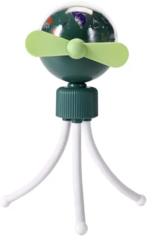 CHAW Personal Handheld Stroller Fan with Flexible Tripod, Octopus Fan with Starry Sky Projection Light and Mobile Phone Holder Function for Office Room Car Traveling Octopus-shaped decorative fan