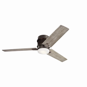 Chiara 52"Ceiling Fan Olde Bronze hugger fans for rooms with low ceilings