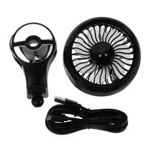 CHILDWEET Car Fan for Backseat Boys and Girls USB Powered Vehicle Fan Airflow Sleek Design for Comfortable Cooling Automotive Interiors for Rear Seats Rear-mounted fan for childrens safety