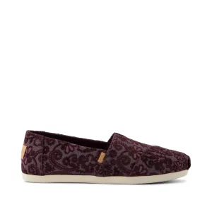 Classic Alpargata Blackberry Floral Brocade