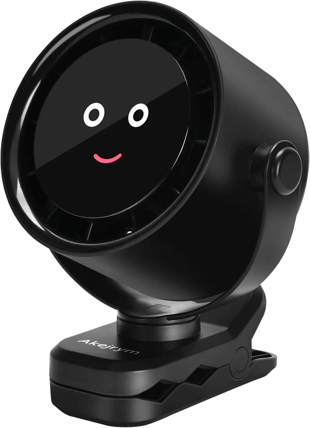 Clip on Fan for Bed, Portable Fan for Travel, 360 Rotate Battery Operated Personal Fan, Air Turbo Tech & Digital display, stroller fan with 5 Speeds, For Home Office Stroller Camping - Black Octopus-shaped decorative fan