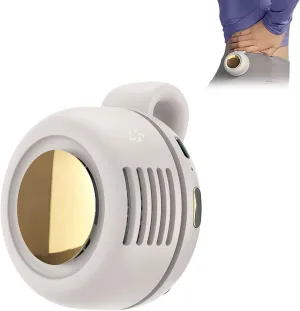 clip on fan for shirt,Small Clip Fan,Portable Silent Mini Bladeless Electric,Mini Whirlwind for Waist Clip Fan, Suitable for Outdoor & Travel & Office, Travel Accessories (Beige) Small bladeless fan for quiet cooling