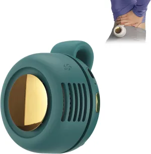clip on fan for shirt,Small Clip Fan,Portable Silent Mini Bladeless Electric,Mini Whirlwind for Waist Clip Fan, Suitable for Outdoor & Travel & Office, Travel Accessories (blackish green) Small bladeless fan for quiet cooling