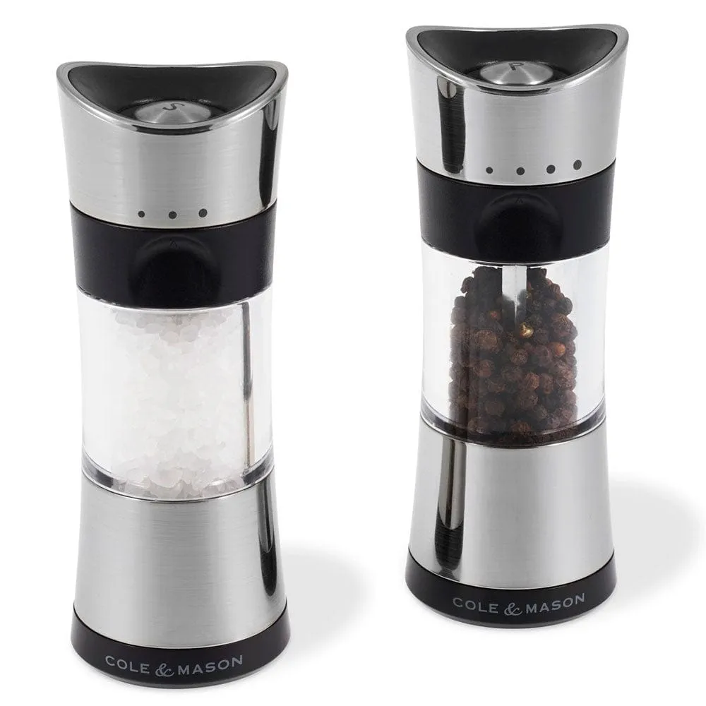 Cole & Mason Horsham Salt & Pepper Set, Chrome