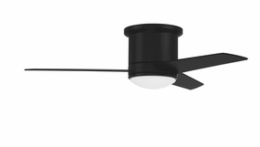 Cole 44 Indoor/Outdoor 44"Ceiling Fan Flat Black space-saving huggers with modern style