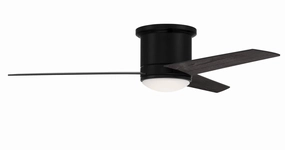 Cole 52 Indoor/Outdoor 52"Ceiling Fan Flat Black space-saving huggers with modern style