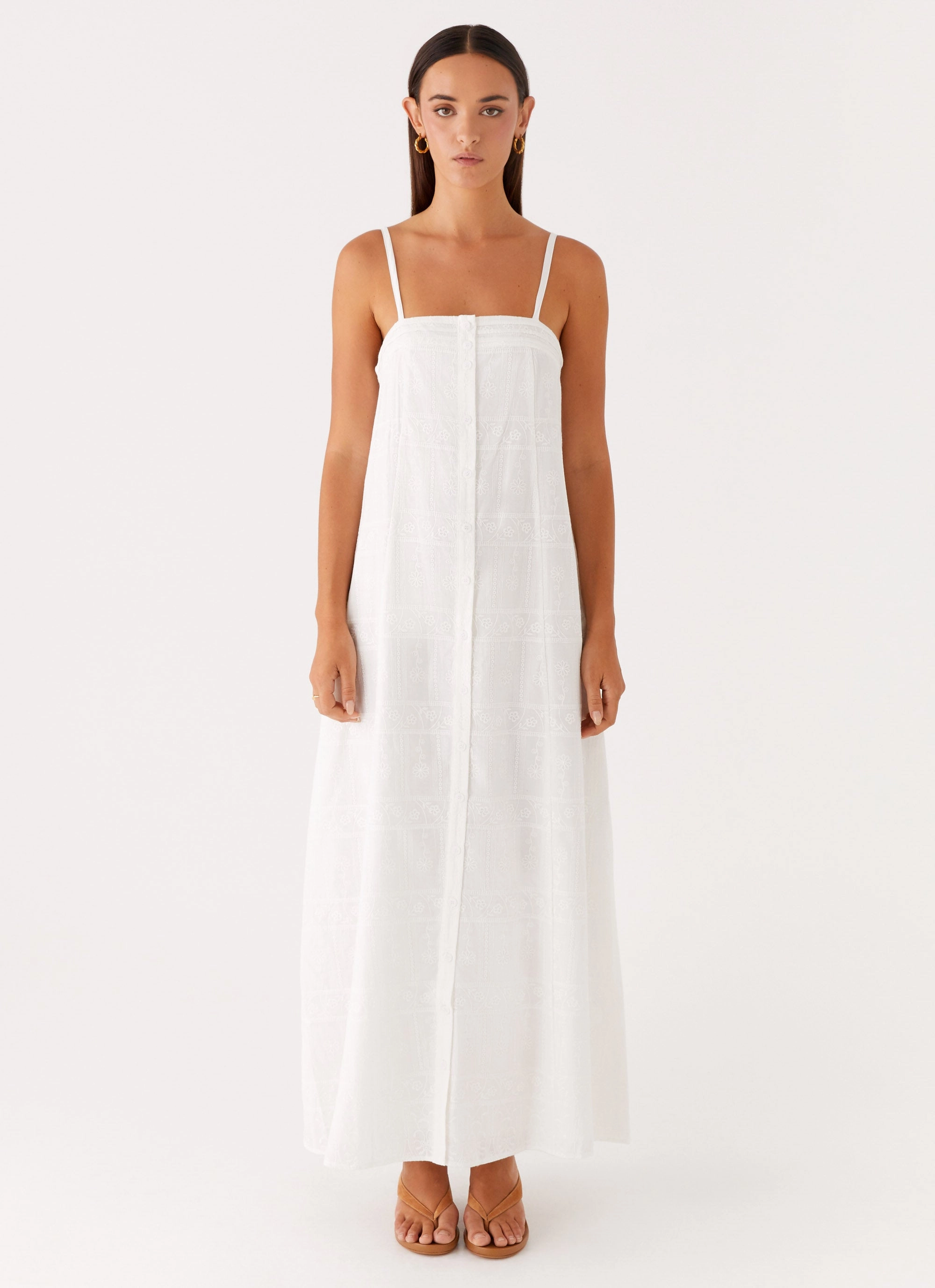 Cole Maxi Dress - White