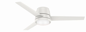Commodus 54"Ceiling Fan Fresh White hugger fans for rooms with low ceilings