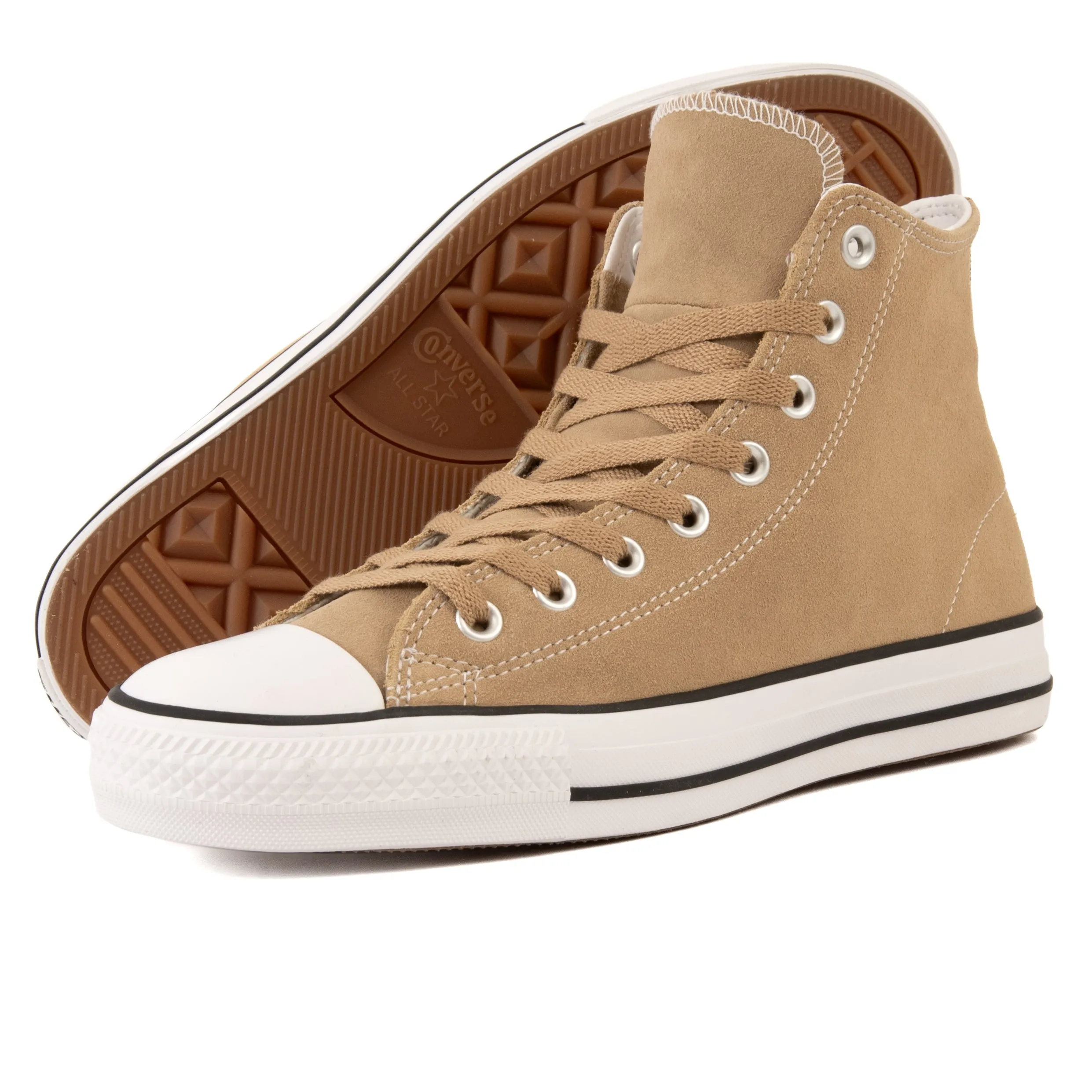 CONS - Chuck Taylor All Star Pro Hi (Nomad Khaki/White/Black) Converse Shoes