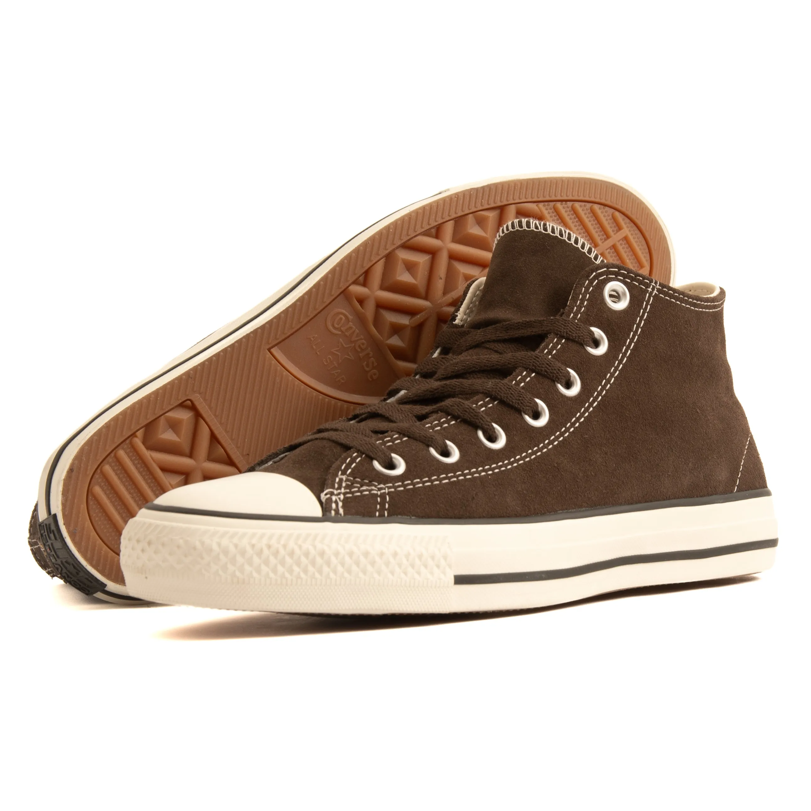 CONS - Chuck Taylor All Star Pro Mid (Fresh Brew/Egret/Black) Converse Shoes