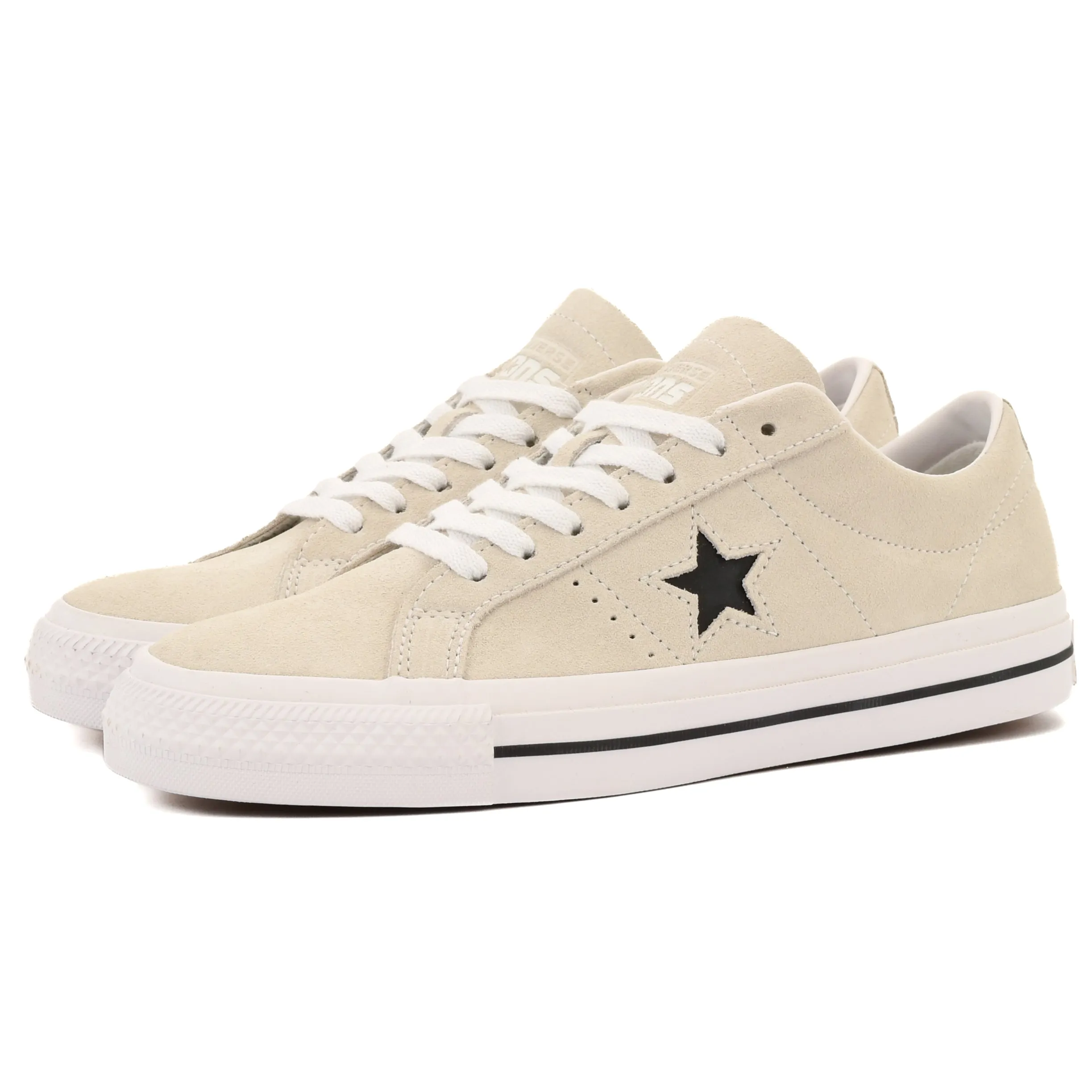 Cons - One Star Pro OX (Egret/White/Black) Converse Shoes
