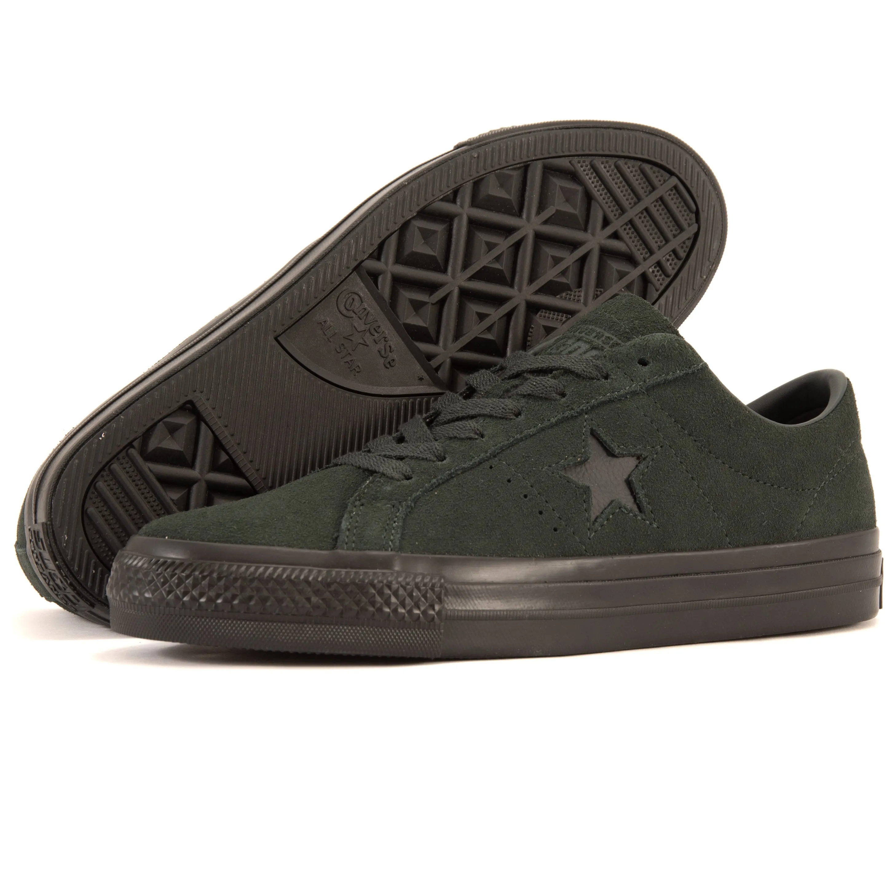 Cons - One Star Pro OX (Secret Pines/Black/Black) Converse Shoes