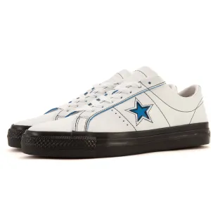 Cons - One Star Pro OX (White/Black/Kinetic Blue) *SALE Converse Shoes
