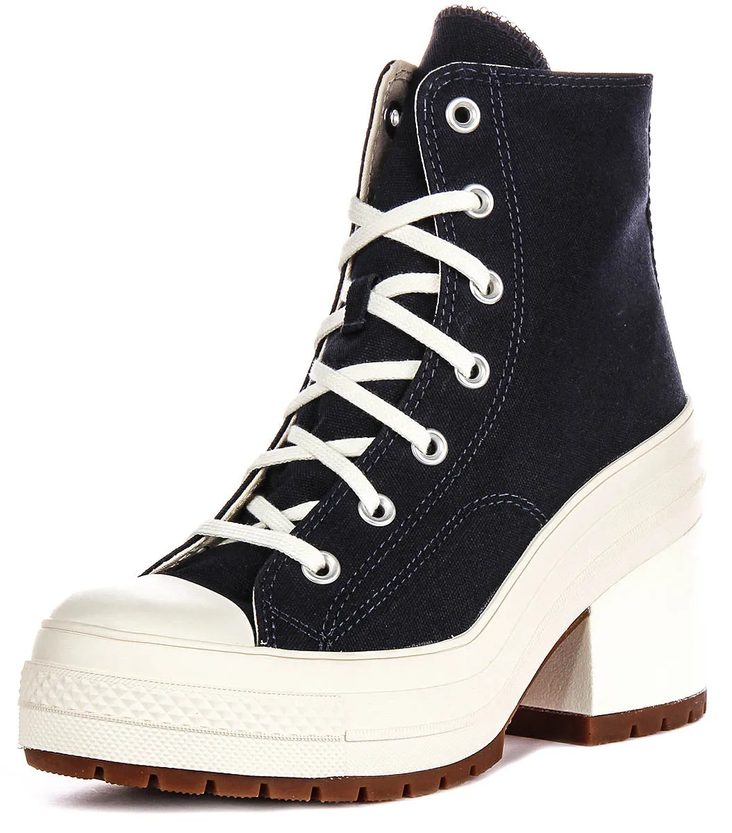 Converse A07565C De Luxe Heel In Navy White Shoes Converse