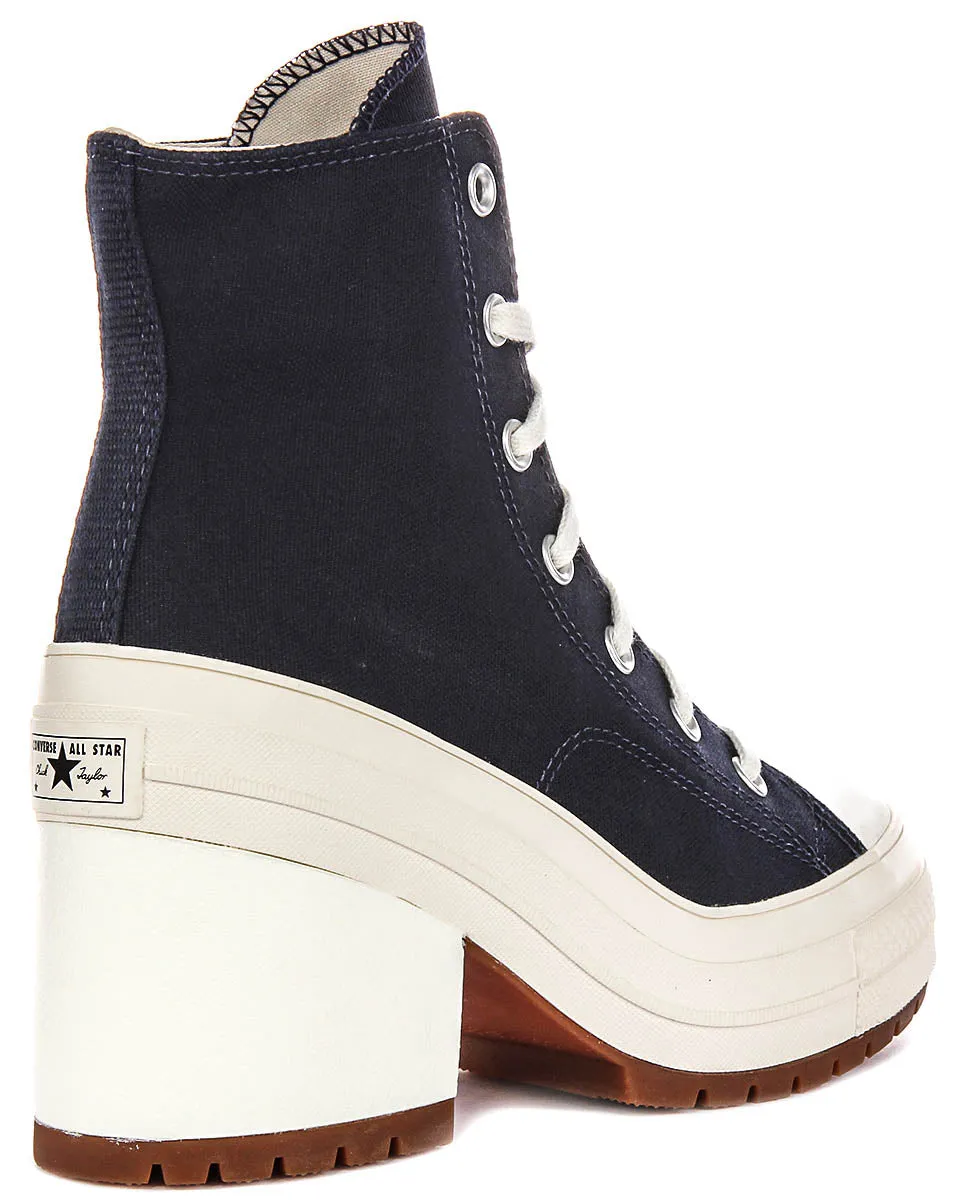 Converse A07565C De Luxe Heel In Navy White Shoes Converse