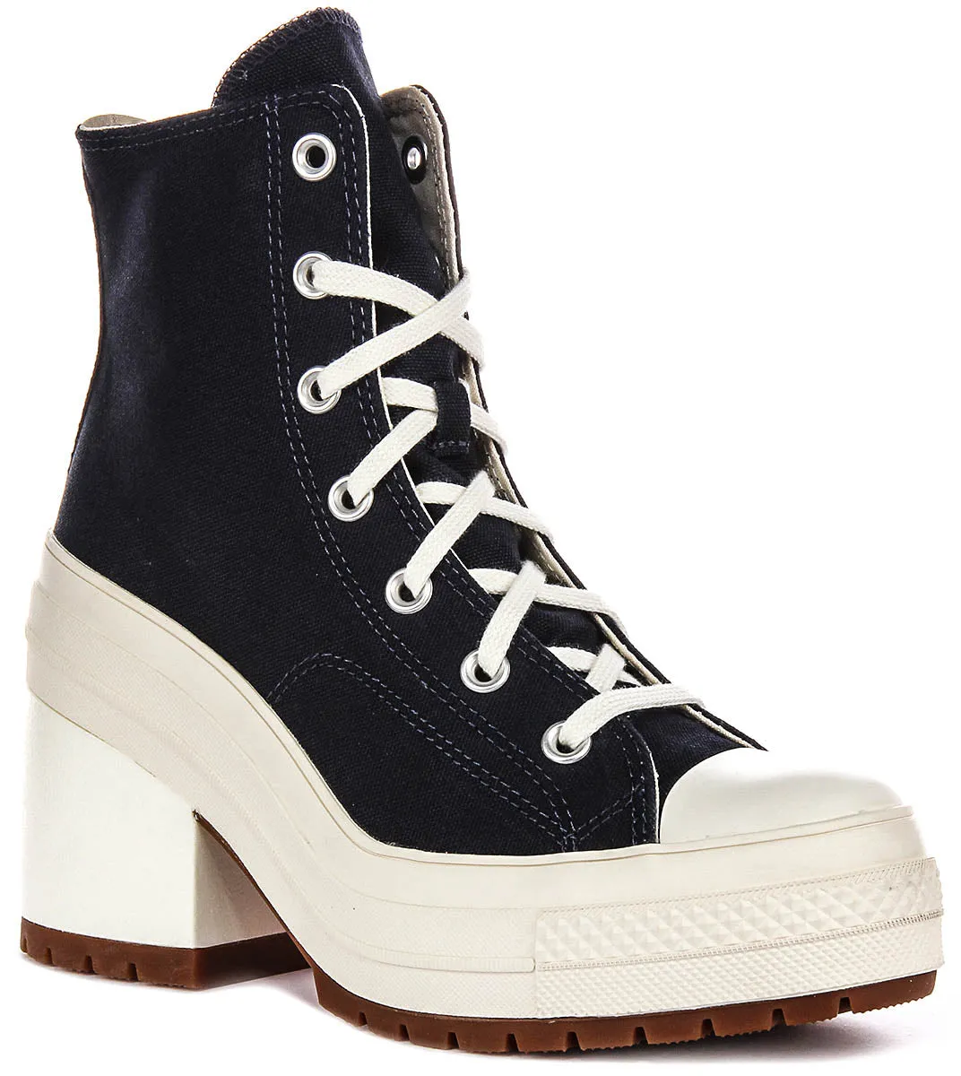 Converse A07565C De Luxe Heel In Navy White Shoes Converse