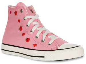 Converse All Star A12624C Heart & Roses In Pink For Junior Shoes Converse