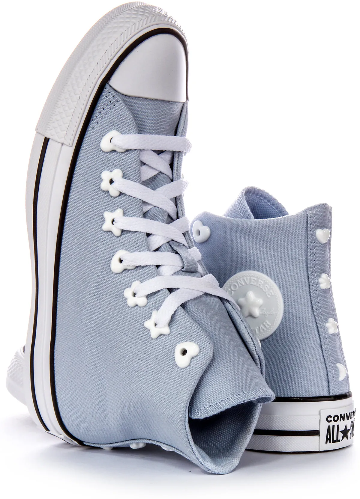 Converse All Star Cloudy Daze Star Eyelets Light Blue Shoes Converse