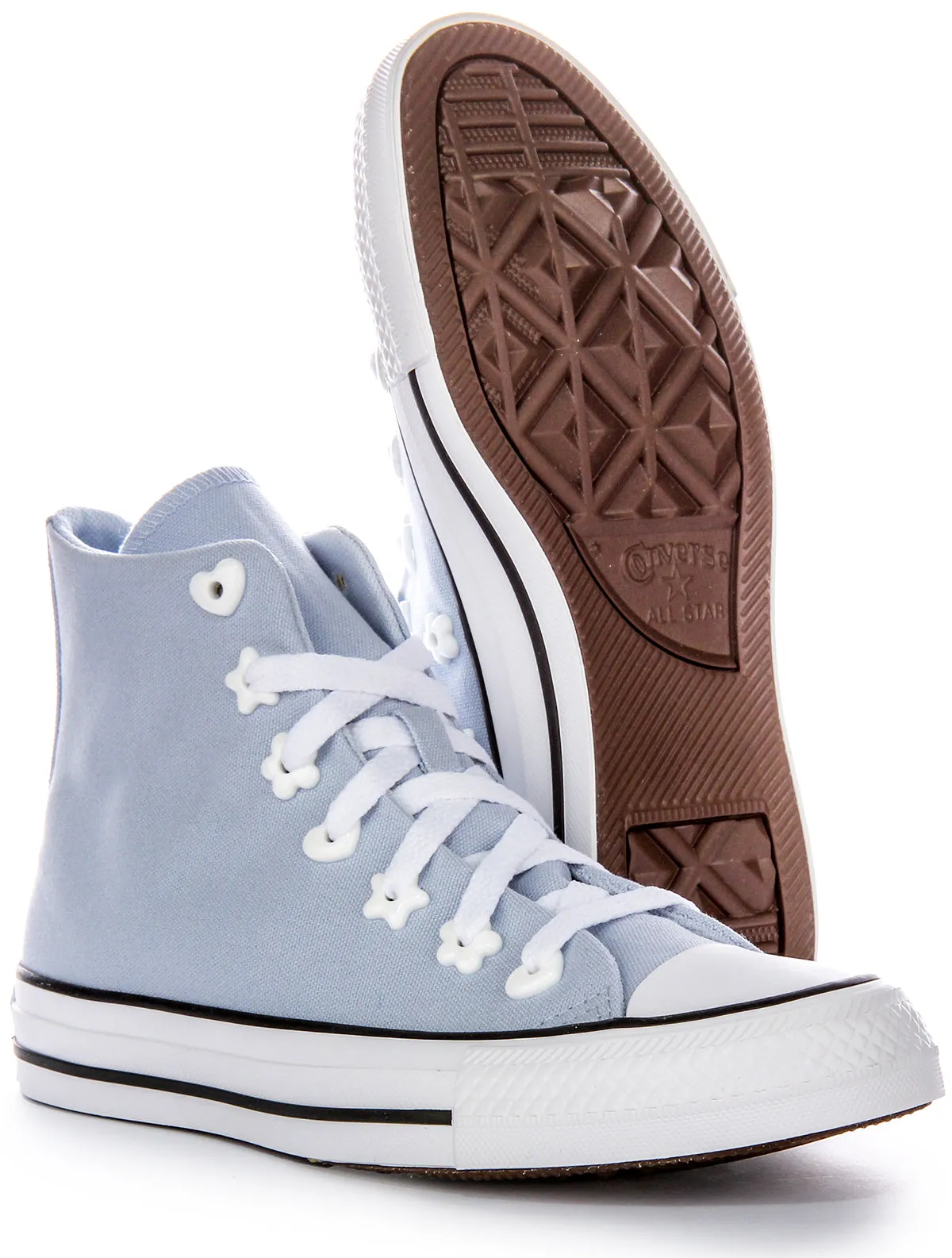 Converse All Star Cloudy Daze Star Eyelets Light Blue Shoes Converse