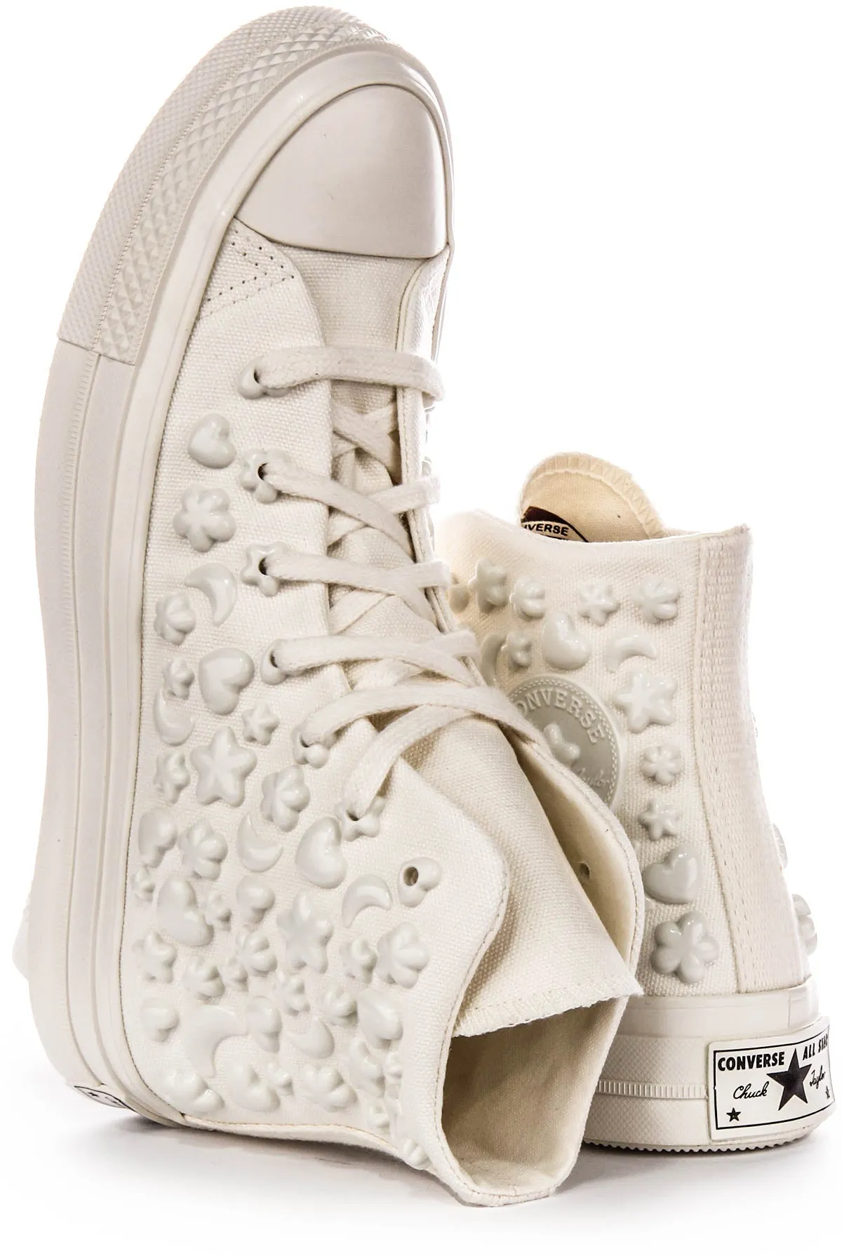 Converse All Star Hi A06434C Charms In White For Women Shoes Converse