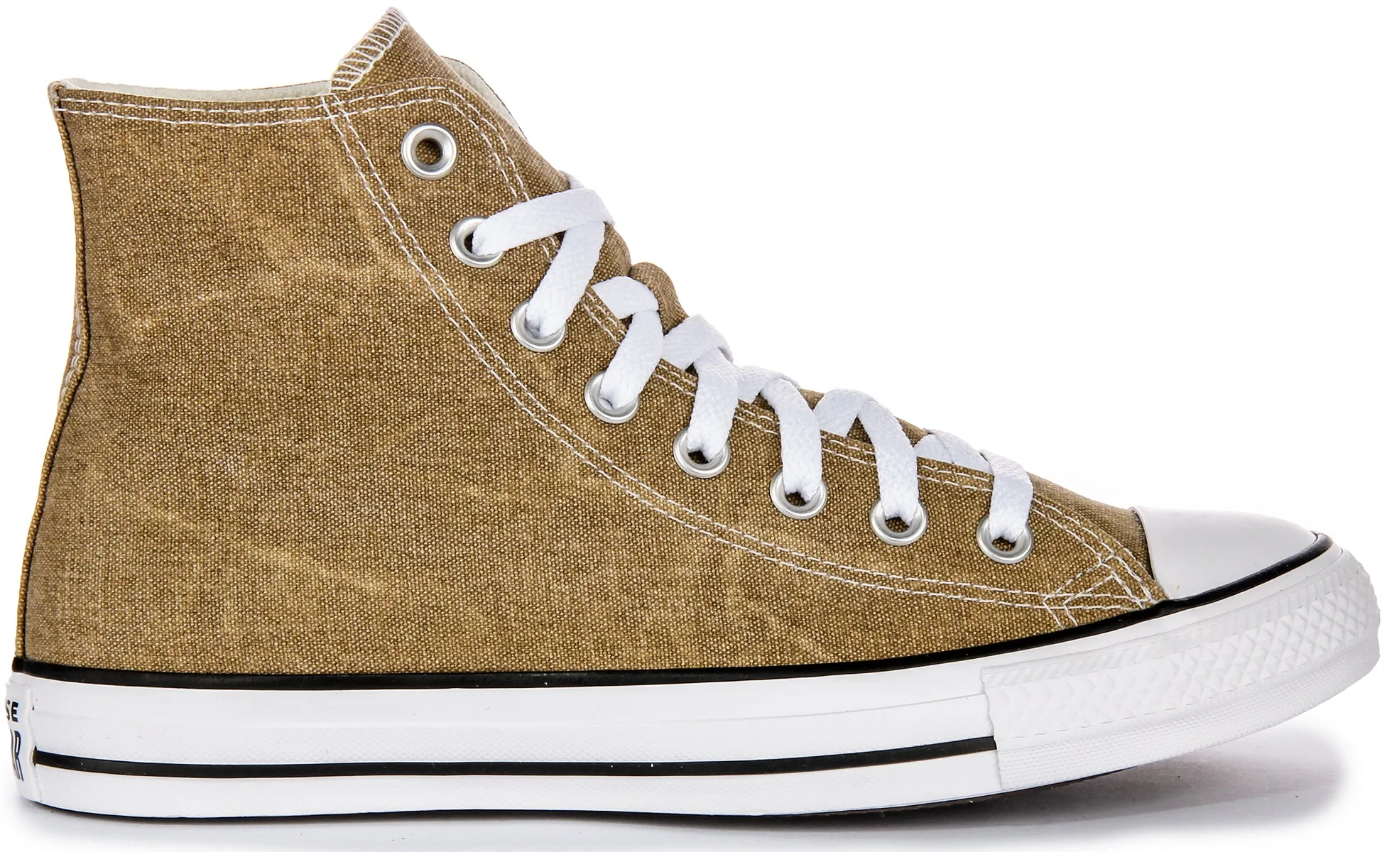 Converse All Star Hi A07456C In Light Brown Washed Shoes Converse