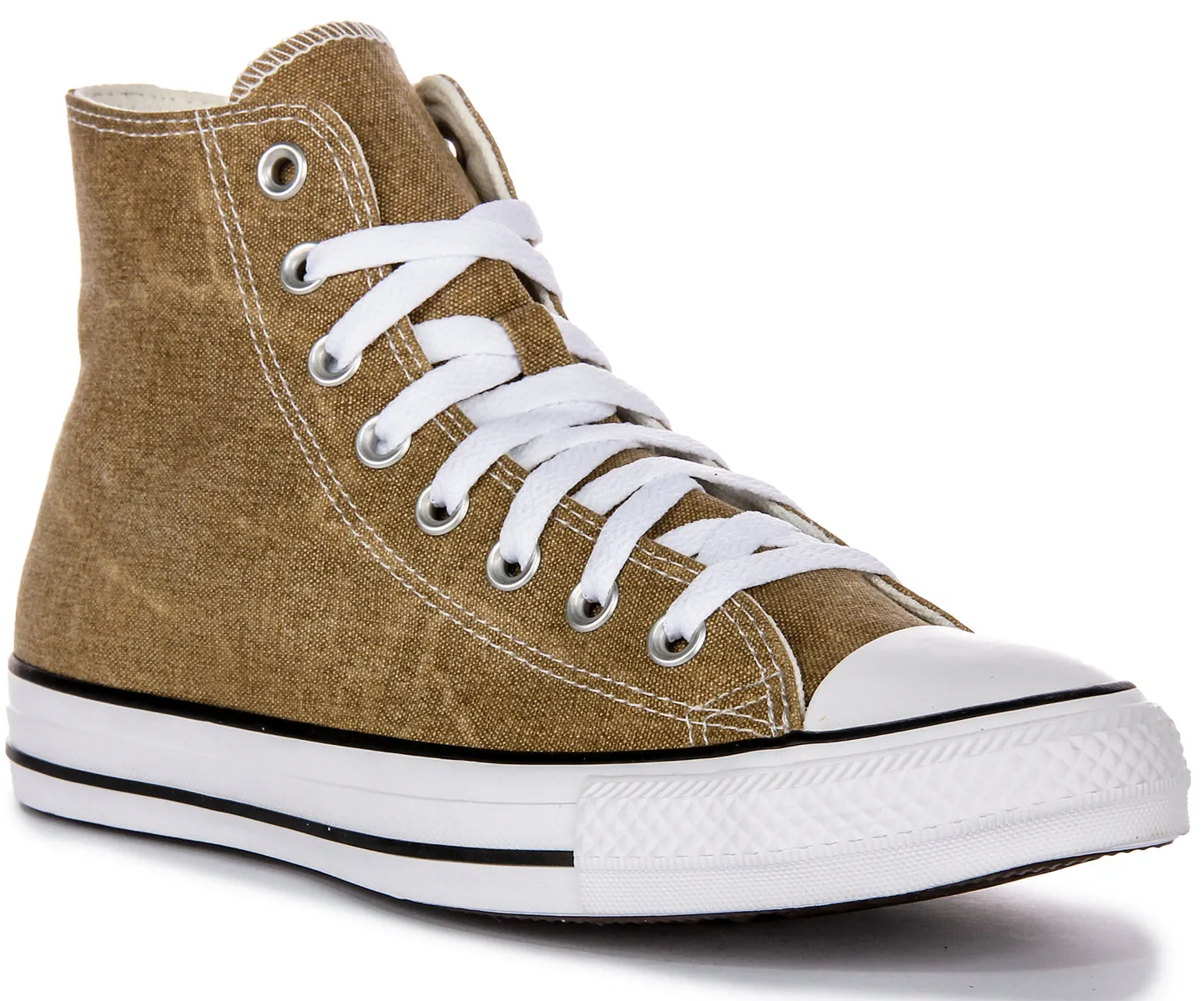 Converse All Star Hi A07456C In Light Brown Washed Shoes Converse