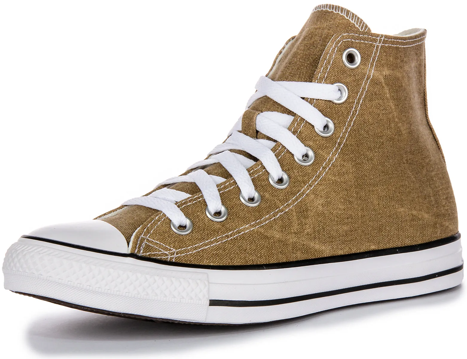 Converse All Star Hi A07456C In Light Brown Washed Shoes Converse