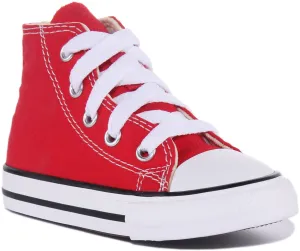 Converse All Star Hi Core In Red For Infants Shoes Converse