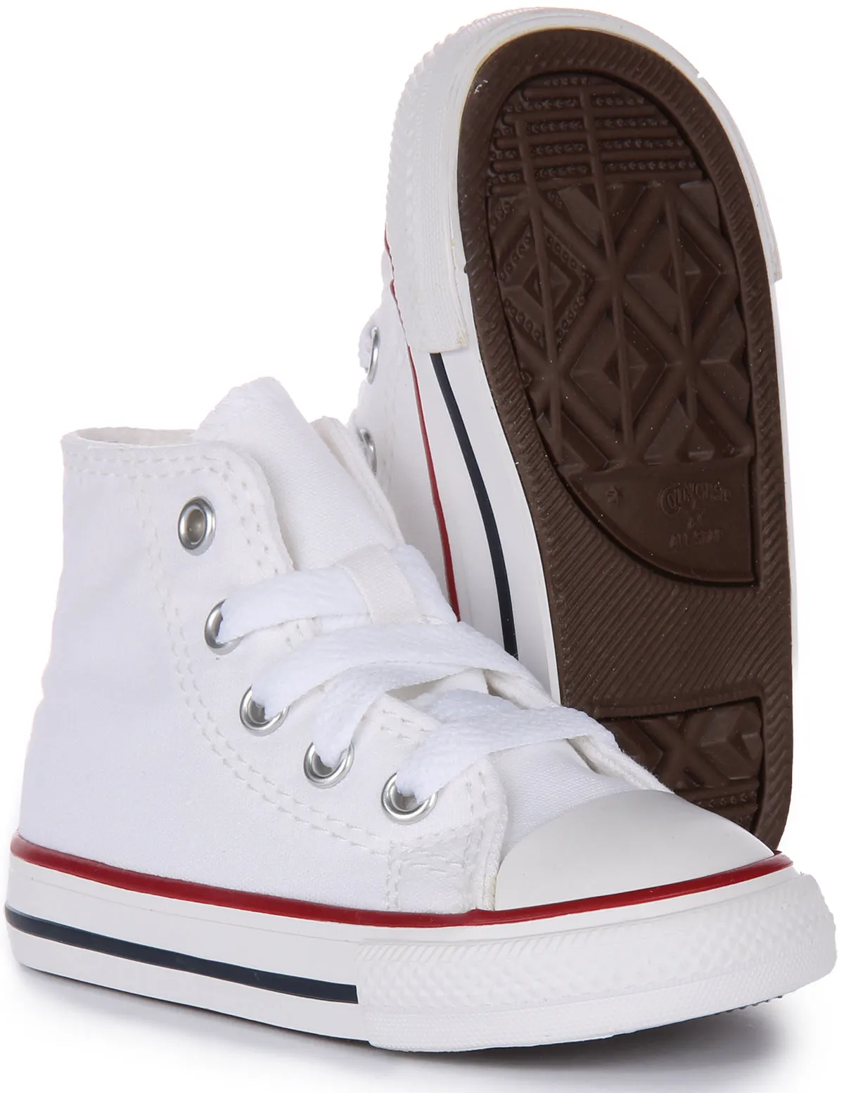 Converse All Star High 7J253C In White For Infants Shoes Converse