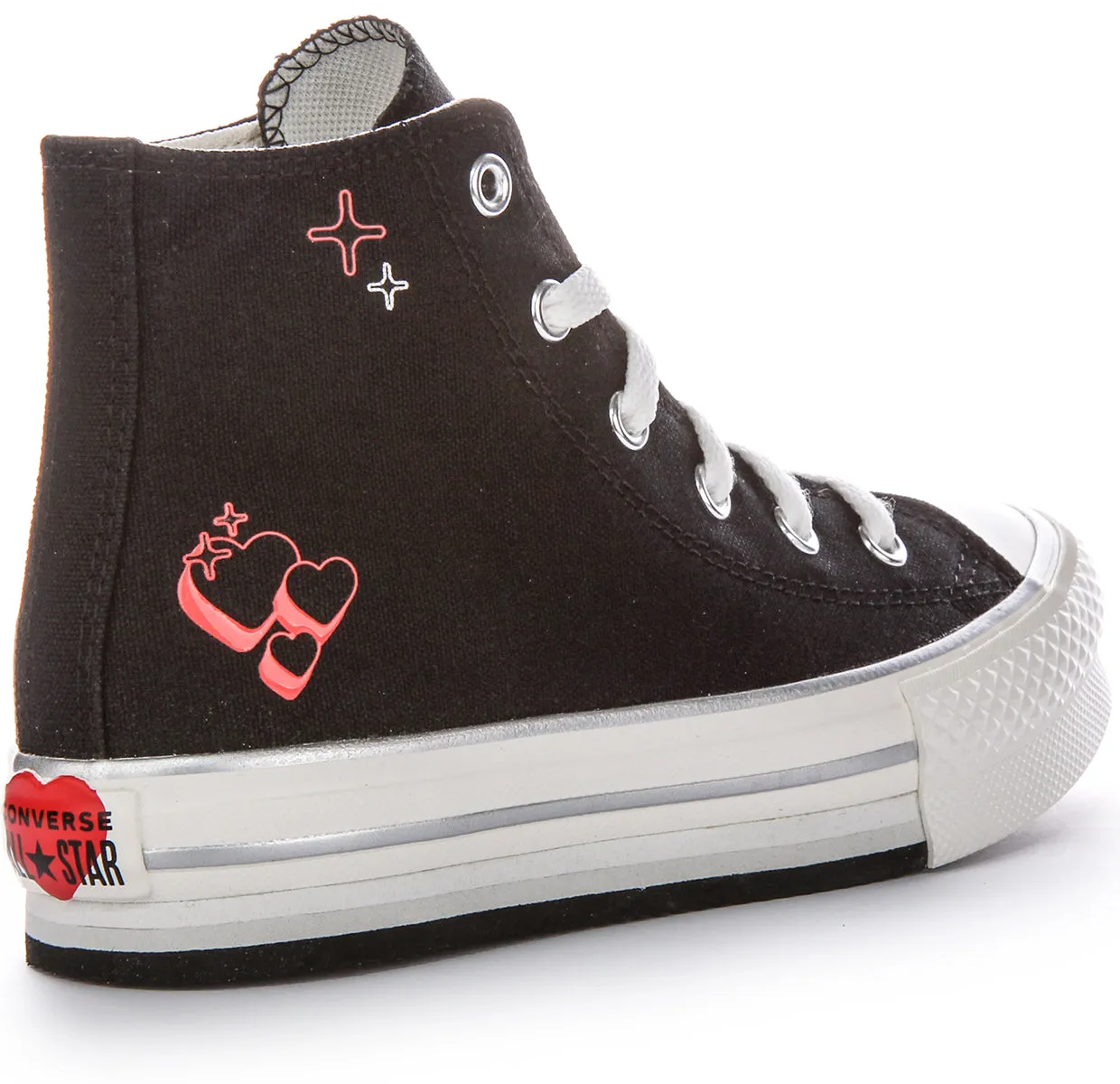 Converse All Star Kids Palftorm Y2K A09122C In Black Red For Kids Shoes Converse
