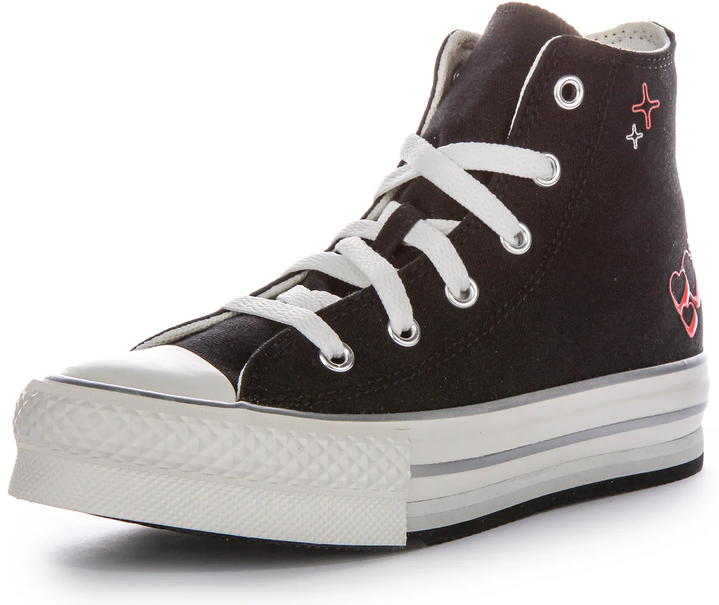 Converse All Star Kids Palftorm Y2K A09122C In Black Red For Kids Shoes Converse