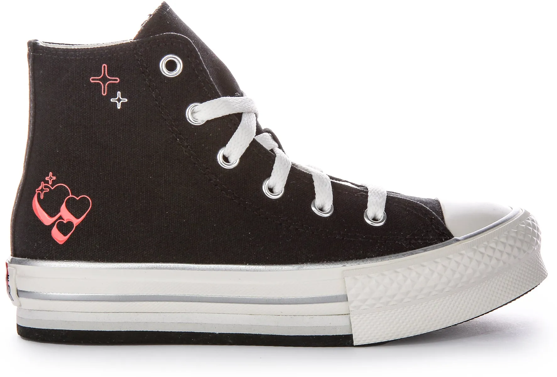 Converse All Star Kids Palftorm Y2K A09122C In Black Red For Kids Shoes Converse